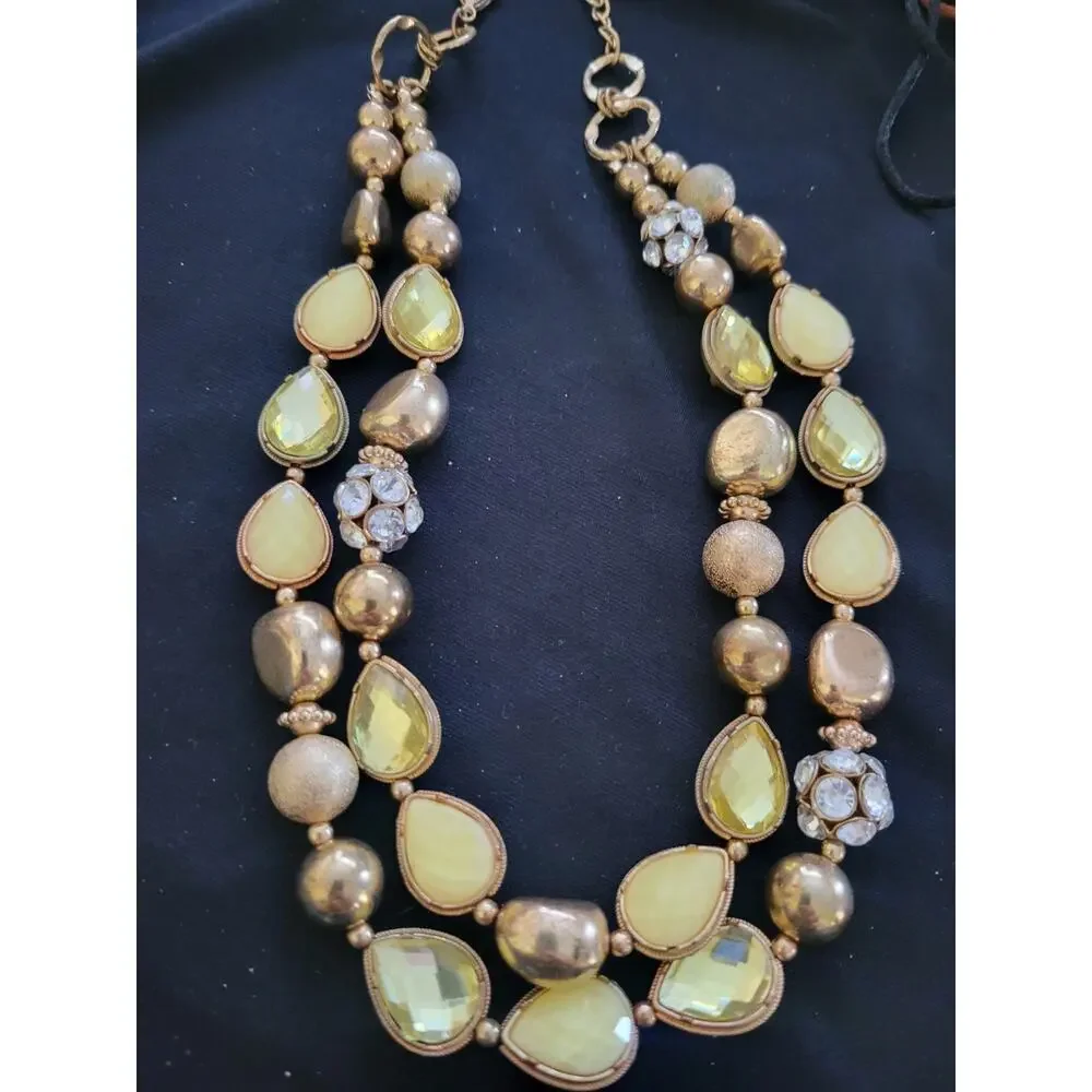 Vintage Peridot Necklace 18 Inch 1950s. Beautiful Old Hollywood - Picture 4 of 5